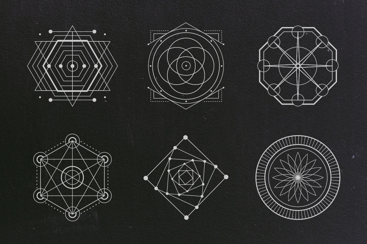 24 Sacred Geometry Vectors, an Object Graphic by Tugcu Design Co. (Photo 5 of 5)