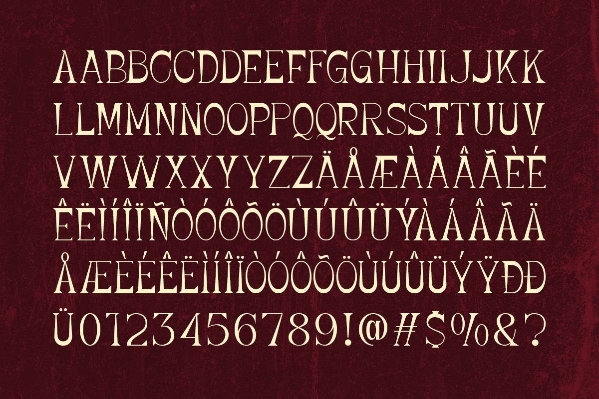 Night Stright - Horror Display Font, a Serif Font by Pandeka Studio (Photo 9 of 9)