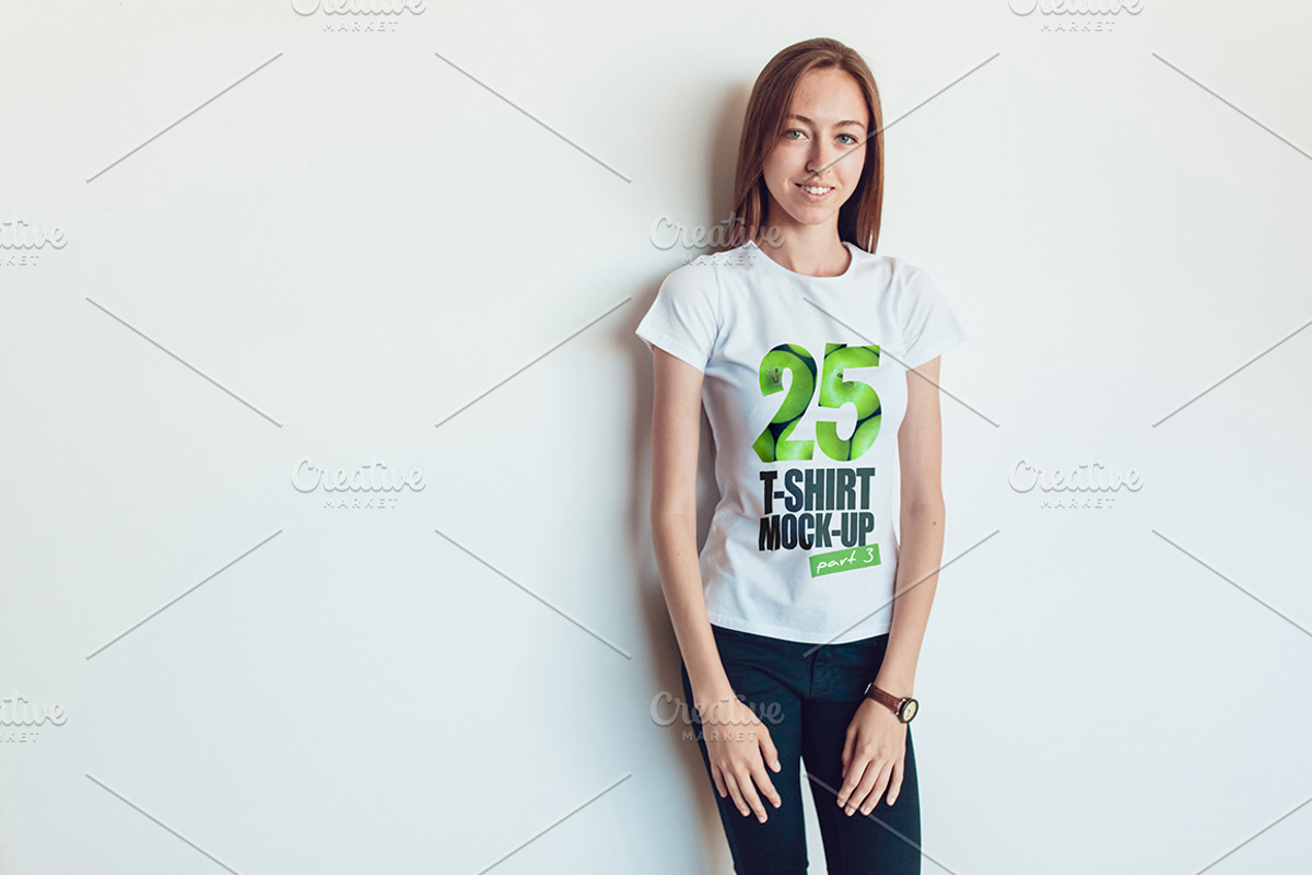 25 T-Shirts Mock-Up (Part 3), a Shirt Mockup by Freeman Studio (Photo 12 of 32)