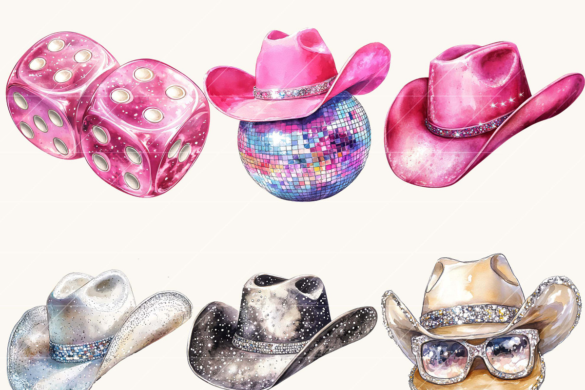 Watercolor Cowgirl PNG Clipart, a Person Illustration by SparkyDesignsUS (Photo 5 of 8)