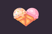 Ice cream cones, a Food Illustration by Ivan Dubovik (Thumbnail 3 of 4)