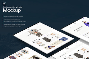Perspective Website Mockup Bundle
