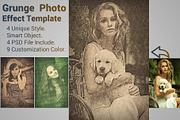 Grunge  Photo Effect Template, a Texture Illustration by MithunLekson (Thumbnail 4 of 4)
