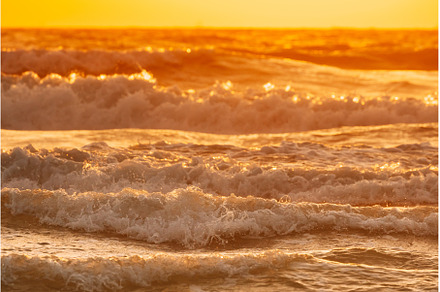 Sea water surface at sunset. Natural, a Nature Photo by Our Amazing World