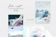 Polar night - winter collection, a Seasonal Illustration by Vasmila (Thumbnail 10 of 17)