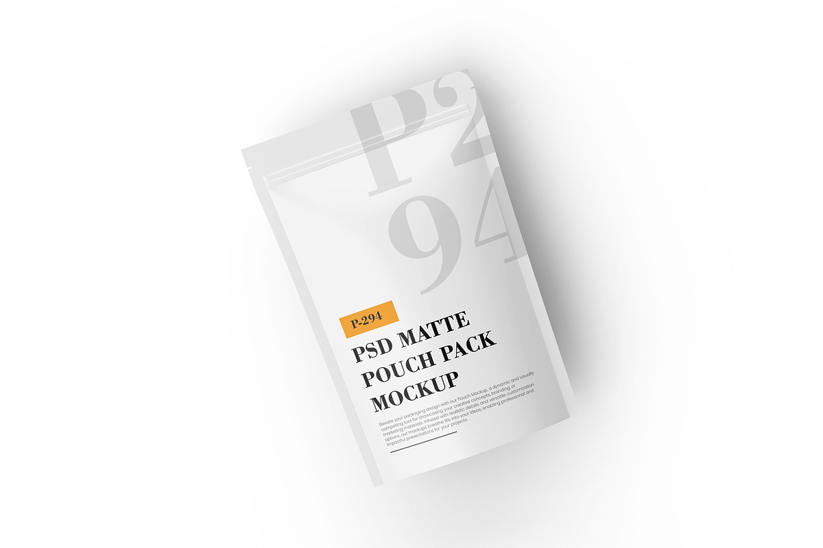 PSD Matte Pouch Mockup, a Packaging Mockup by Ram Studio LLC (Photo 9 of 13)