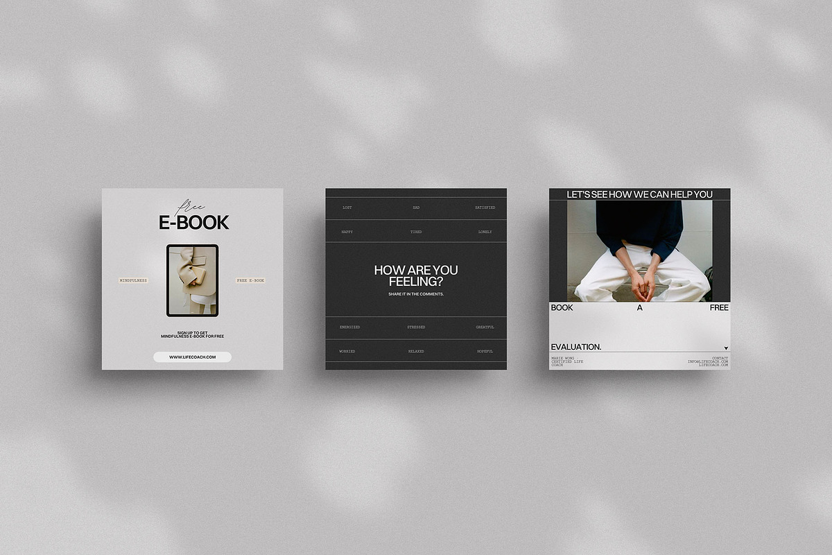 Life Coach Social Media Template, a Social Media Template by Moscovita Studio (Photo 17 of 39)
