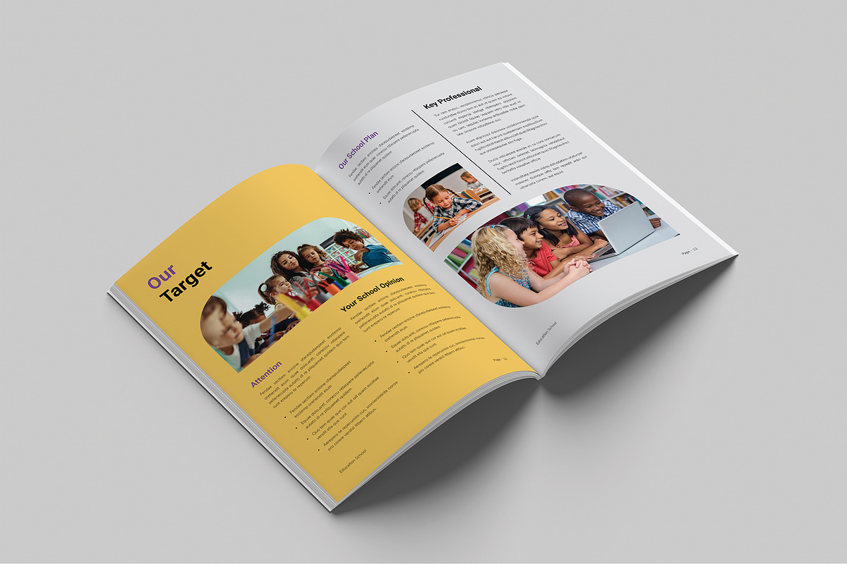 Education School Plan Template, a Brochure Template by Cleffon_Graphic_Studio (Photo 7 of 9)
