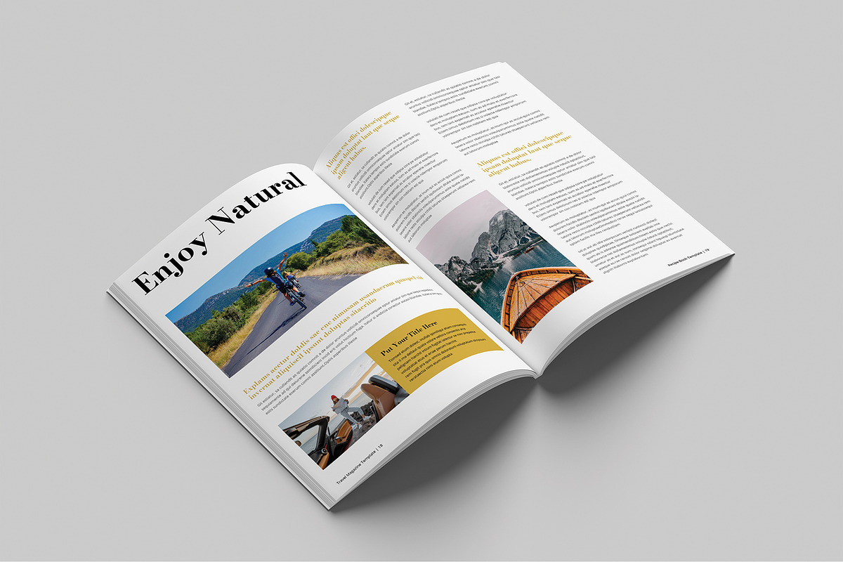 Travel Magazine Template, a Magazine Template by Cleffon_Graphic_Studio (Photo 10 of 11)
