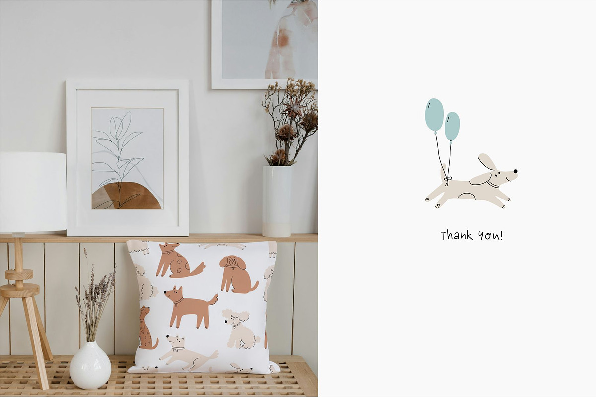 Birthday Dogs Clipart, a Decorative Illustration by Barkova Nadya (Photo 9 of 10)