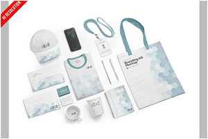 Visual Identity Mockup, an Advertising Mockup by Bruno's Shop