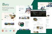 Real Estate Listing Template - Bery, a HTML Template by HasThemes (Thumbnail 1 of 2)