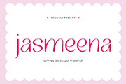 Jasmeena - Elegant Sans Serif Font, a Sans Serif Font by Pikgura (Thumbnail 1 of 7)