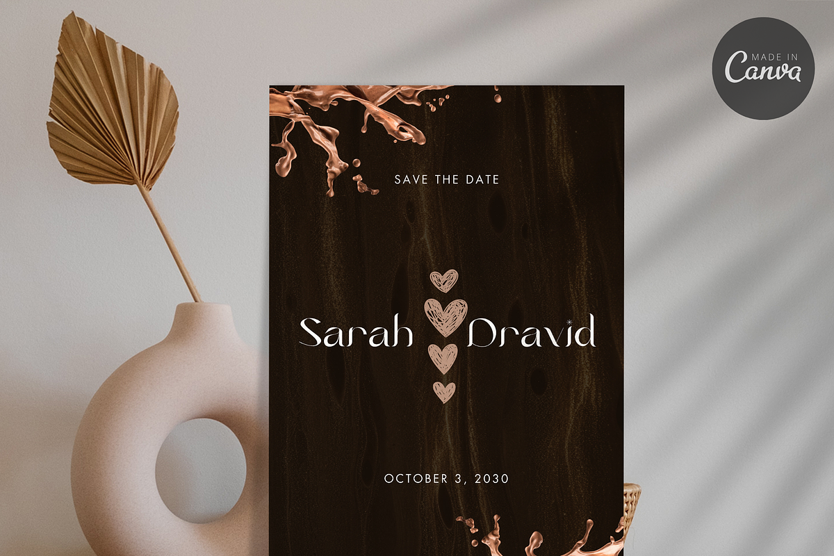 Chocolate Theme Wedding Invitation, an Invitation Template by InvitingStorys (Photo 4 of 12)