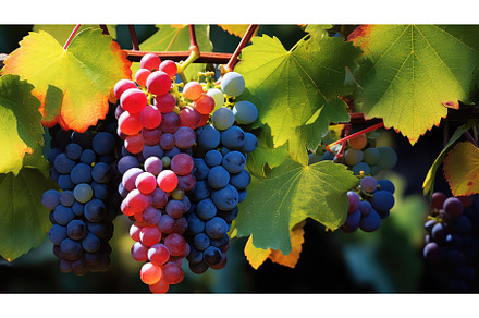 grape vineyard wine drink grapes ai, a Food & Drink Photo by pikepicture