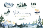 Watercolor Christmas Bundle, an Animal Illustration by Elena Medvedeva (Thumbnail 8 of 8)