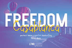 FREEDOM Casablanca font duo