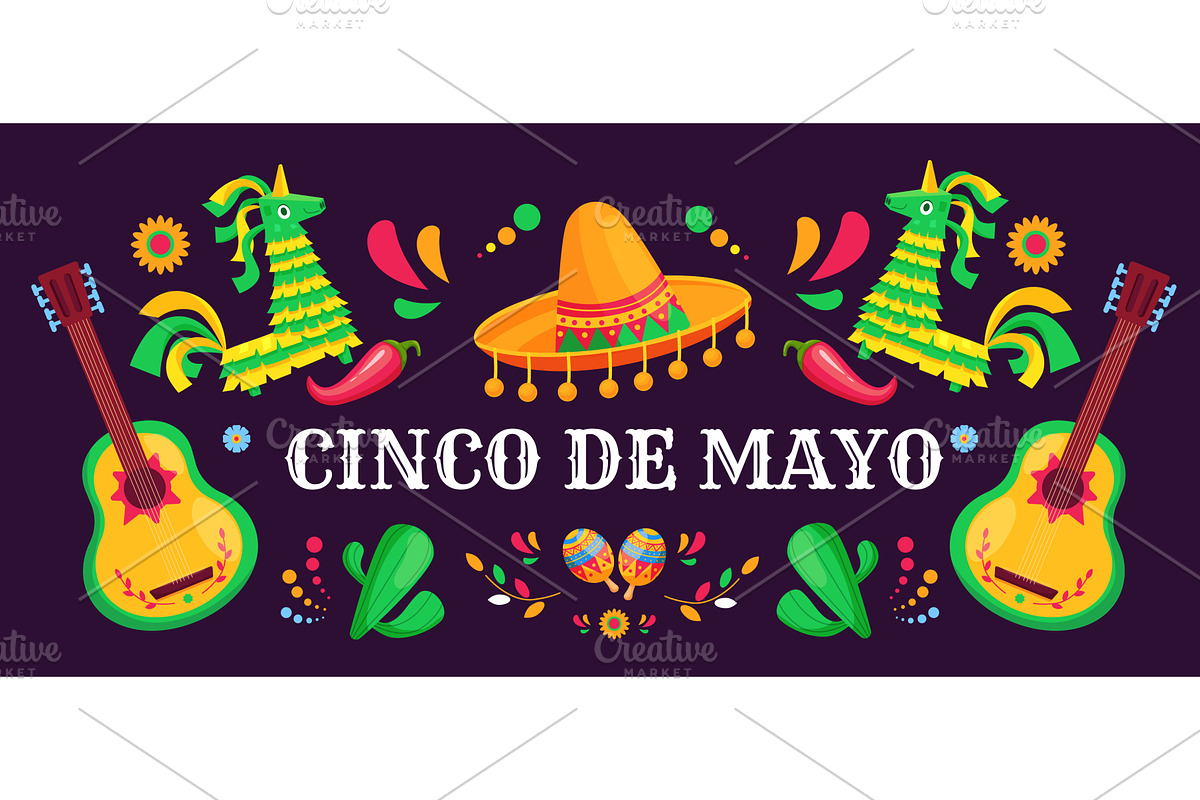Cinco de mayo banner. Mexican, an Object Illustration by LadadikArt