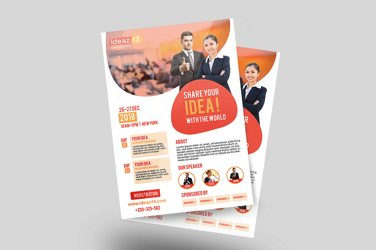 Conference Corporate Flyer, a Flyer Template by ideaz_sabbir (Photo 1 of 4)