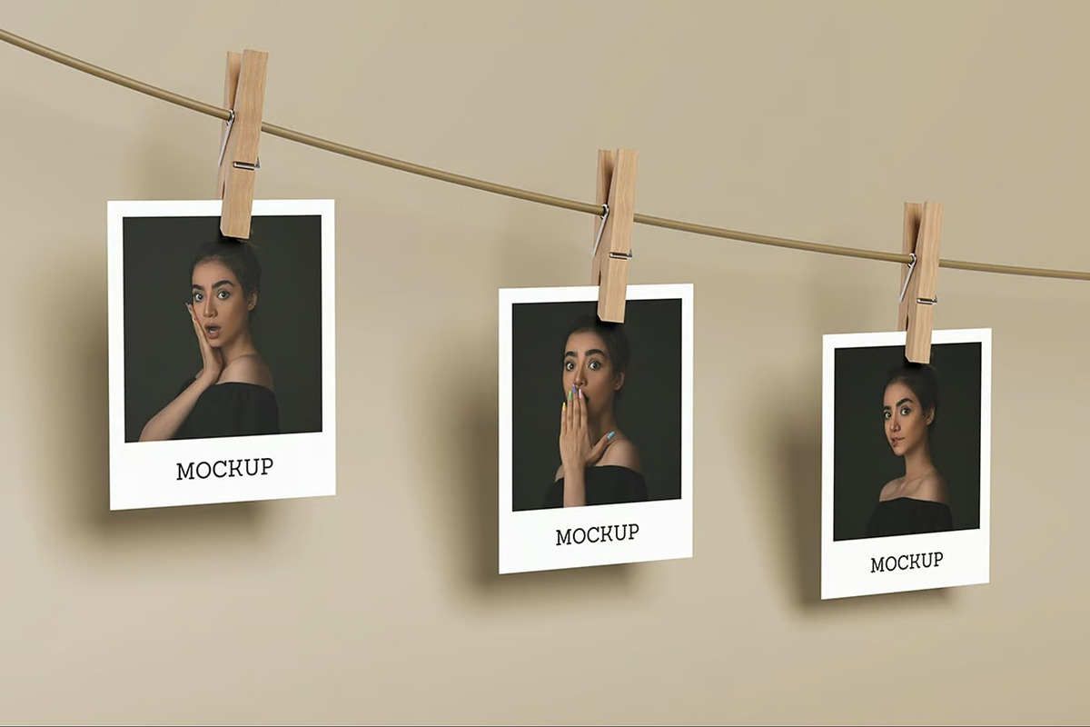 Polaroid Photo Mockup, an Advertising Mockup by Hubzway (Photo 5 of 7)