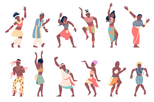 African dancers. African male and, a Person Illustration by LadadikArt