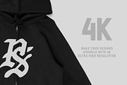 AS Colour 5103 Official Zip Hood, a Hoody Mockup by Pixel Sauce™ (Thumbnail 3 of 6)