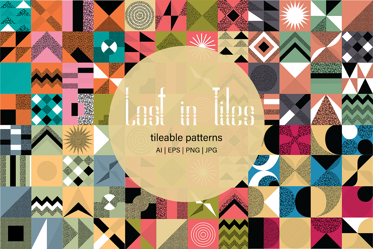 Lost in tiles, a Pattern Graphic by maaariabouvier (Photo 1 of 8)