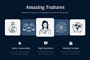 Animated Zodiac Drawing Art Set, an Outline Icon by Vectors Market (Thumbnail 2 of 5)