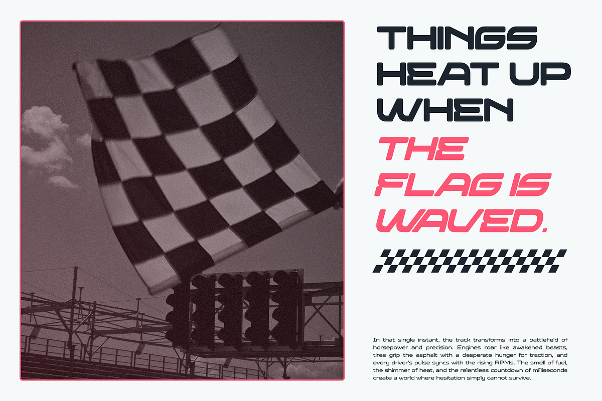 Meicre Sports - Racing Logo Font, a Sans Serif Font by Nirmana Visual (Photo 14 of 16)
