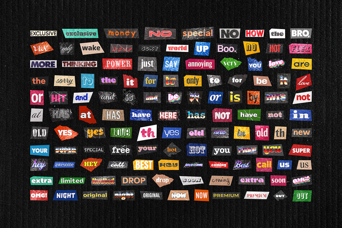 Ransom Note Letters Collection, an Object Graphic by pixelbuddha.net (Photo 10 of 14)