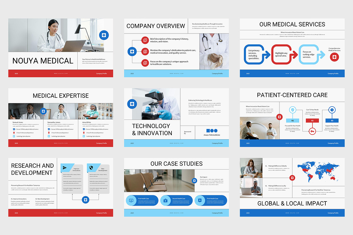 Nuya : Medical Company Google Slides, a Presentation Template by Punkl Camp (Photo 2 of 9)