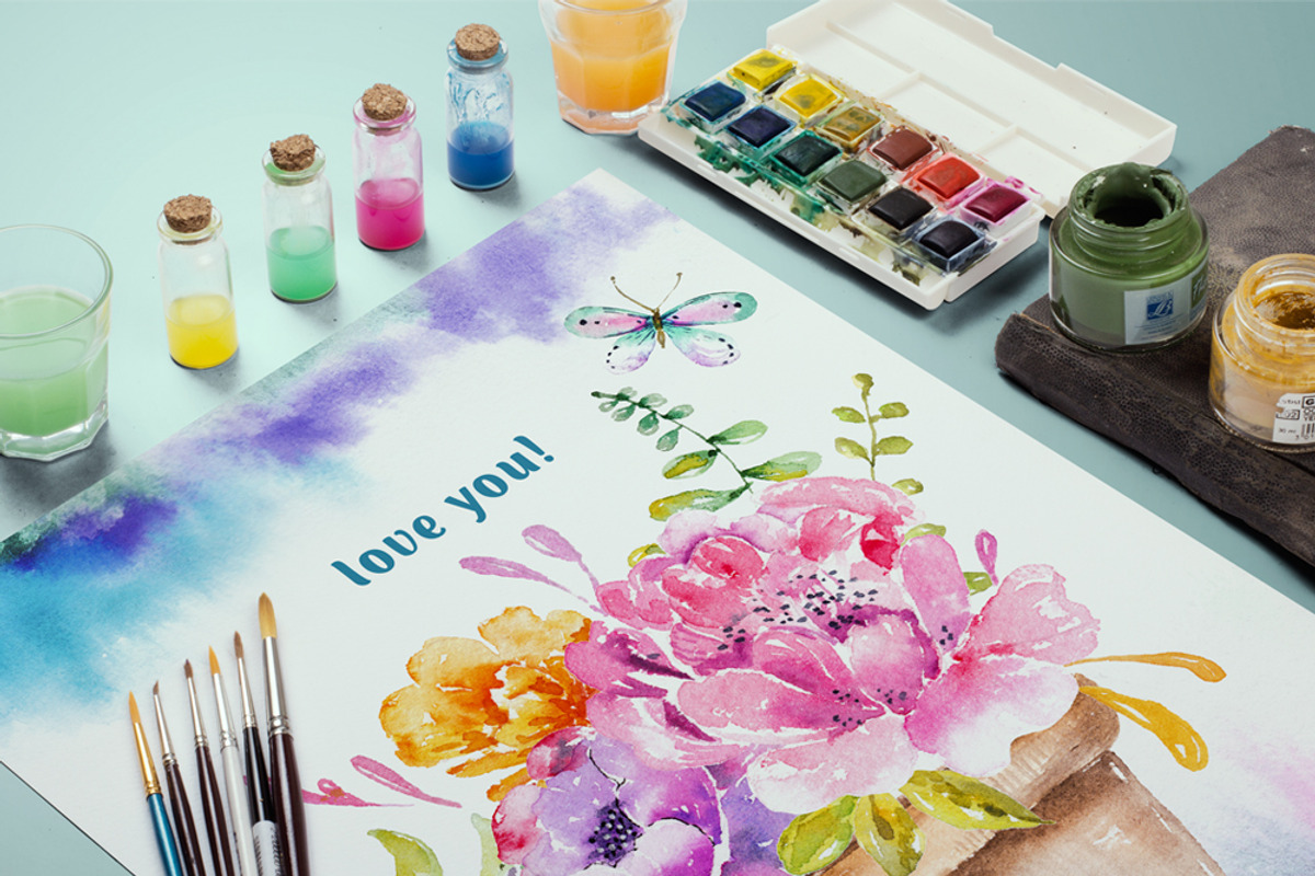 Watercolor floral collection, an Illustration by JaneLane (Photo 3 of 3)