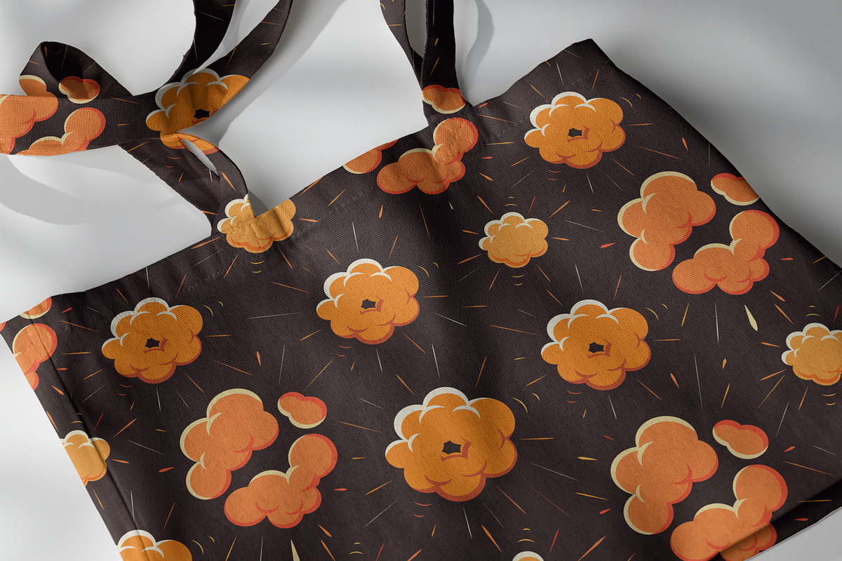 Seamless explosion, boom patterns, a Pattern Graphic by Good Studio (Photo 10 of 13)
