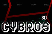 Cybros 3D, a Sans Serif Font by Craft Supply Co. (Thumbnail 1 of 8)