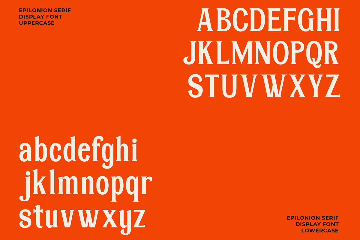 Epilonion - Serif Display Font, a Serif Font by Brainwaves.Studio (Photo 2 of 11)