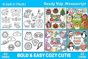 Cozy Cutie Coloring Book Vol- 03, a Decorative Illustration by Coco Bloom