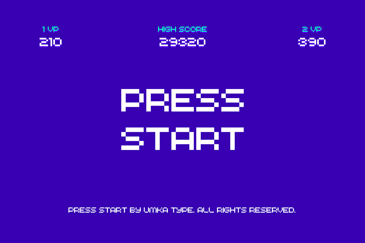 PressStart Pixel Game Font, a Sans Serif Font by alpercakici (Photo 4 of 13)