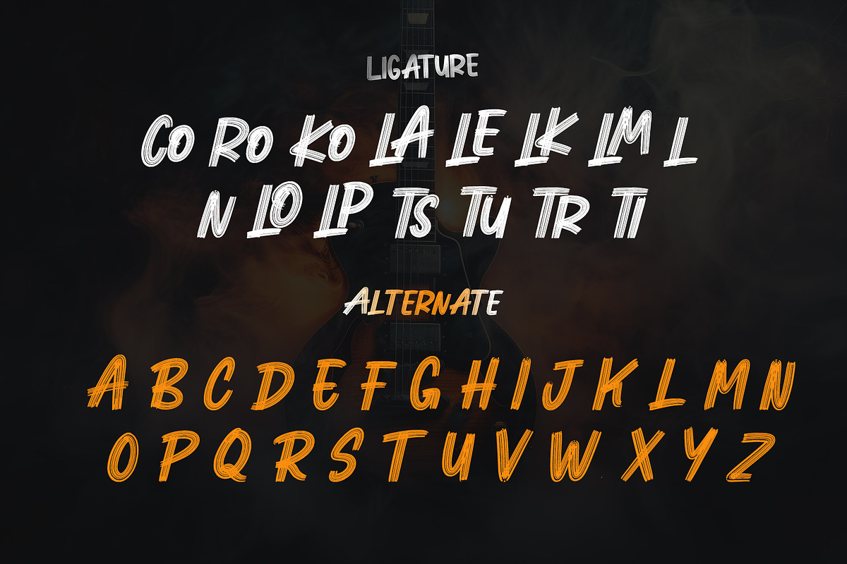 Rock Hustle - Brush Font, a Handwritten Font by Letterara (Photo 10 of 11)