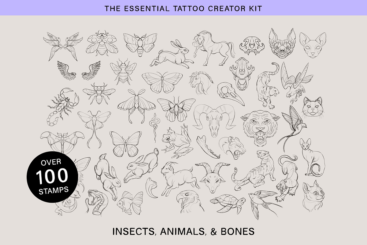The Essential Tattoo Creator Kit, a Brushes & More by Good Kid Studio (Photo 3 of 8)