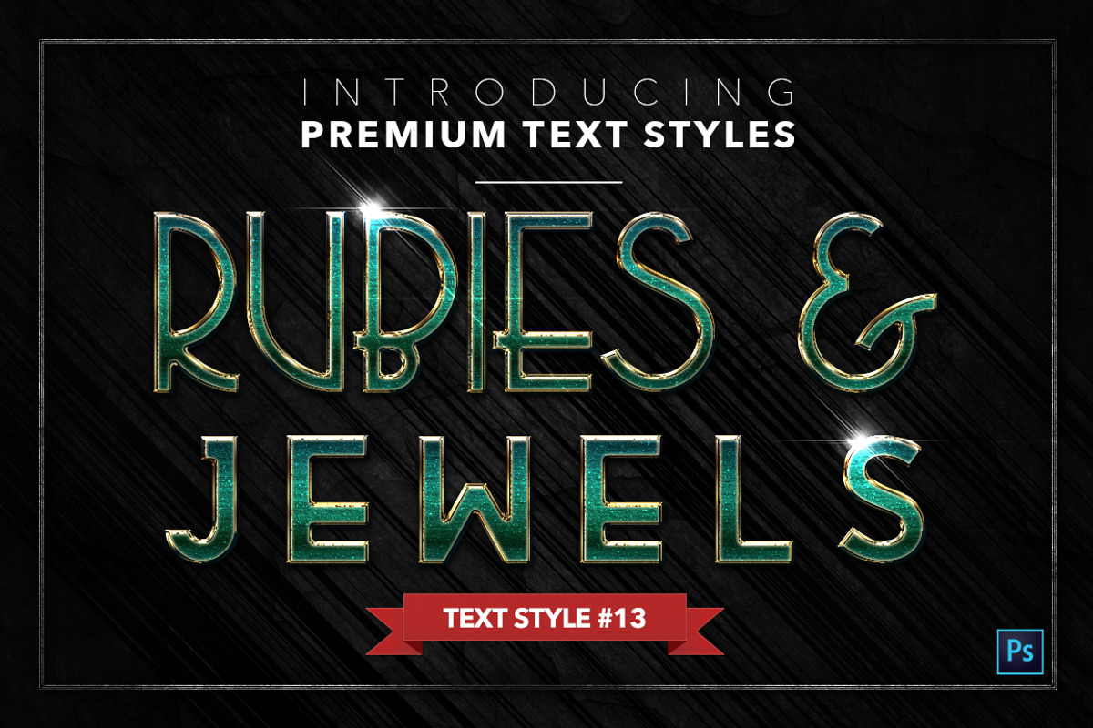 Rubies & Jewels #2 - 15 Text Styles, a Layer Style Add-On by Jonas Stensgaard (Photo 14 of 18)