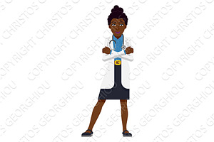 Black Doctor Woman Healthcare, a Healthcare Illustration by Christos Georghiou