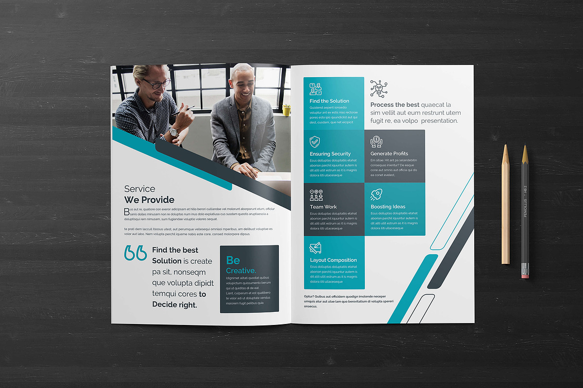 Company Profile Business Brochure, a Brochure Template by Divergent Studio (Photo 4 of 8)