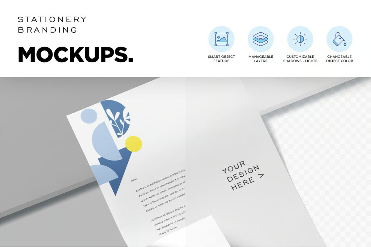 Stationery Branding Mockups, an Advertising Mockup by megostudi0 (Photo 7 of 9)