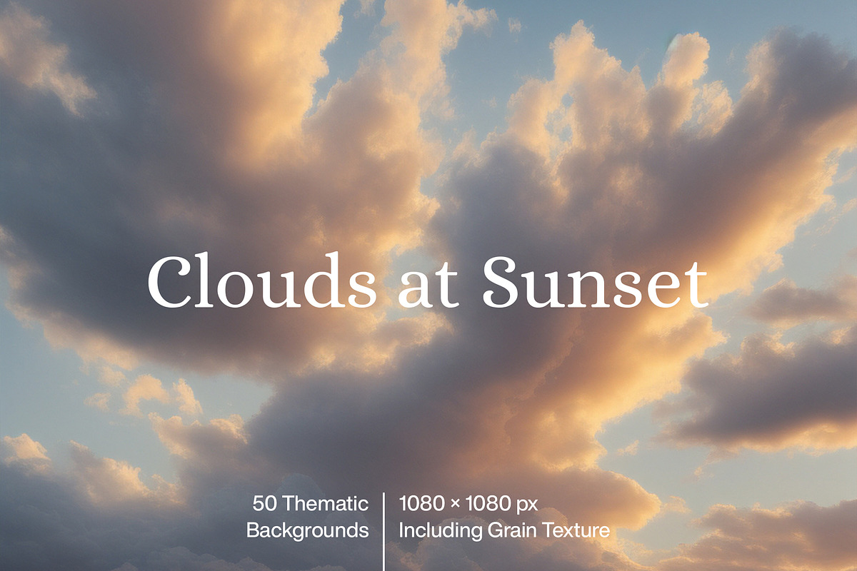 Clouds at Sunset, a Background Graphic by MarkSupply (Photo 1 of 4)