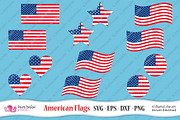 American Flag SVG, an Object Graphic by PolpoDesign (Thumbnail 2 of 5)