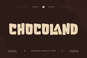 Chocoland – Modern Display Font