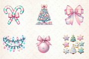 Pastel Preppy Christmas Sublimation, an Illustration by CreationArt (Thumbnail 2 of 5)