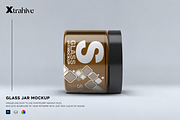 Cosmetics Glass Jar Mockup, a Packaging Mockup by Xtrahive (Thumbnail 1 of 2)