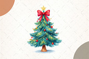 Sequin Glitter Christmas Tree, an Illustration by Watercolor design (Thumbnail 1 of 6)
