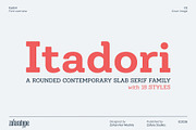 Itadori, a Slab Serif Font by Zafara Studios (Thumbnail 1 of 12)